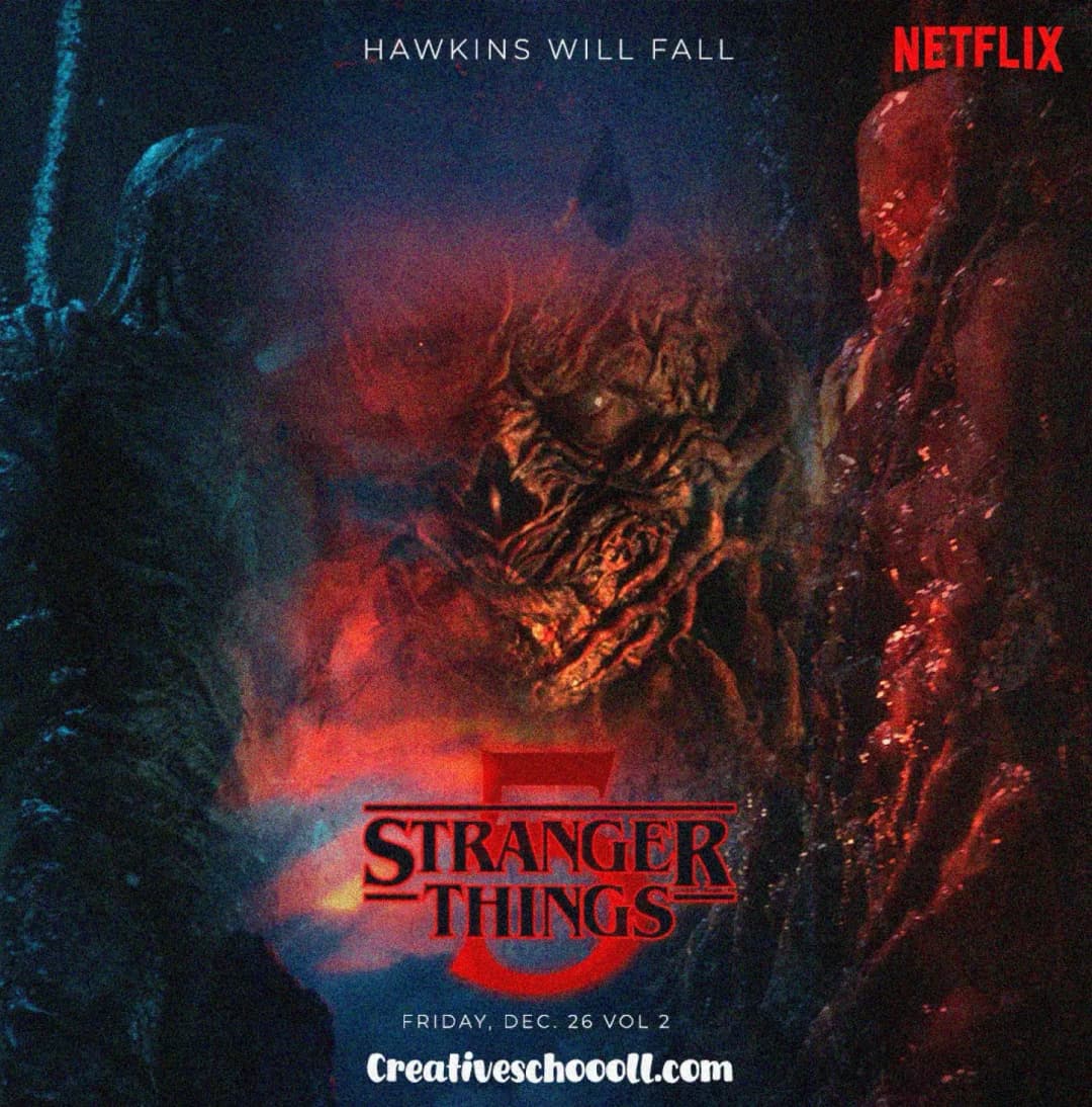Stranger Things Season 5 promotional poster design by Pratichee Chaudhary